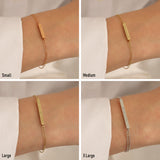 14K Gold Bar Urn Bracelet