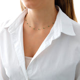 14k Gold | Green Jade Beaded Necklace