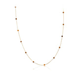 14k Gold | Tiger's Eye Beaded Necklace