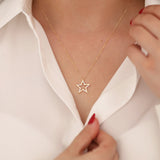 14k Gold | Polaris Star Pendant Necklace