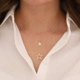 14k Gold | Polaris Star Pendant Necklace