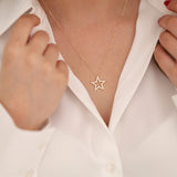 14k Gold | Polaris Star Pendant Necklace