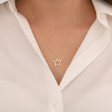 14k Gold | Polaris Star Pendant Necklace