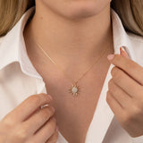 14k Gold | Sun Charm Necklace