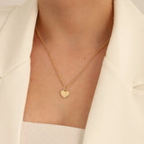 14k Gold | 2mm Rolo Chain Necklace with Star Charm