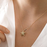 14K Gold | Minimal Starfish Necklace