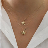 14K Gold | Minimal Starfish Necklace