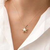 14K Gold | Minimal Starfish Necklace