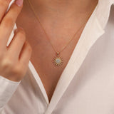 14k Gold | Sunshine Pendant Necklace