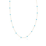 14k Gold | Turquoise Beaded Necklace