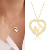 14k Gold | Mother & Baby Necklace