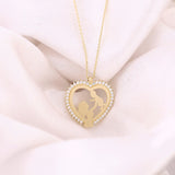 14k Gold | Mother & Baby Necklace