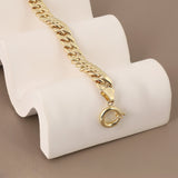 14k Gold | Heavy Cuban Chain Bracelet with Sailor Clasp