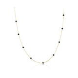 14k Gold | Onyx Beaded Necklace