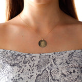 14k Gold | Photo/Portrait Engraved Disc Necklace