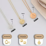 10k Gold | Disc Cremation Urn / Ash Holder Necklace