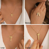 10k Gold | Bar Cremation Urn / Ash Holder Necklace