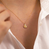 14k Gold | Pearl in Sea Shell Pendant