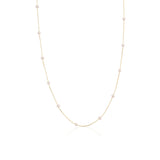 14k Gold | White Pearl Beaded Necklace