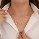 14k Gold | Coin Sequin Necklace