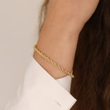 14k Gold | Rope Chain Bracelet