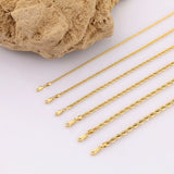 14k Gold | Rope Chain Bracelet