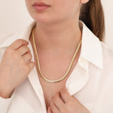 14k Gold | Herringbone Chain Necklace