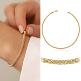 14k Gold | Popcorn Chain Bracelet