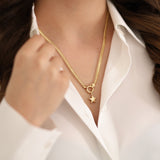 14k Gold | Double Curb Vienna Chain Necklace