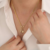 14k Gold | Double Curb Vienna Chain Necklace