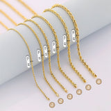 14k Gold | Rope Chain Necklace