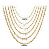 14k Gold | Rope Chain Necklace