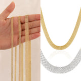 14k Gold | Bismarck Mesh Chain Necklace