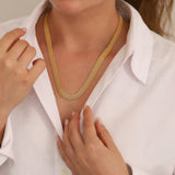 14k Gold | Bismarck Mesh Chain Necklace