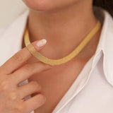 14k Gold | Bismarck Mesh Chain Necklace