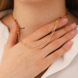 14k Gold | Paperclip Necklace