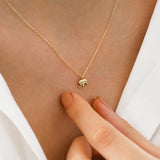 14k Gold | Minimal Elephant Necklace