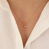 14k Gold | Minimal Elephant Necklace