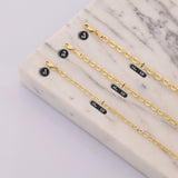 14k Gold | Oval Cable Chain Bracelet