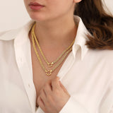 14k Gold | Wheat Chain Necklace with Sailor Clasp