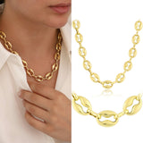 14k Gold | Coffee Bean Chain Necklace