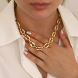 14k Gold | Coffee Bean Chain Necklace