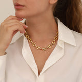 14k Gold | Coffee Bean Chain Necklace