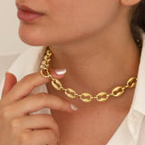 14k Gold | Coffee Bean Chain Necklace