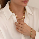 14k Gold | Coffee Bean Chain Necklace