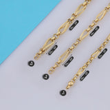 14k Gold | Barleycorn & Rolo Chain Bracelet