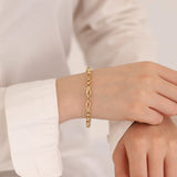 14k Gold | Barleycorn & Rolo Chain Bracelet