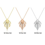 14k Gold | Monstera Leaf Necklace