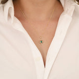 14k Gold | Emerald North Star Necklace