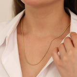 14k Gold | Popcorn Chain Necklace